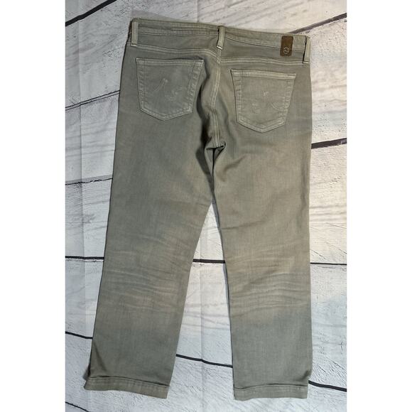 AG Adriano Goldschmied Light Gray Crop Jeans Size 29 Low Rise Slim Fit - Picture 2 of 7
